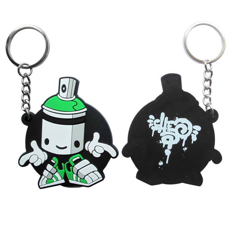 Custom Rubber Keyring - 2D Embossed