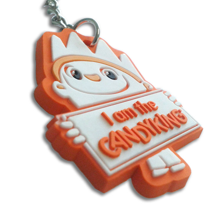 Custom Rubber Keyring - 2D Embossed