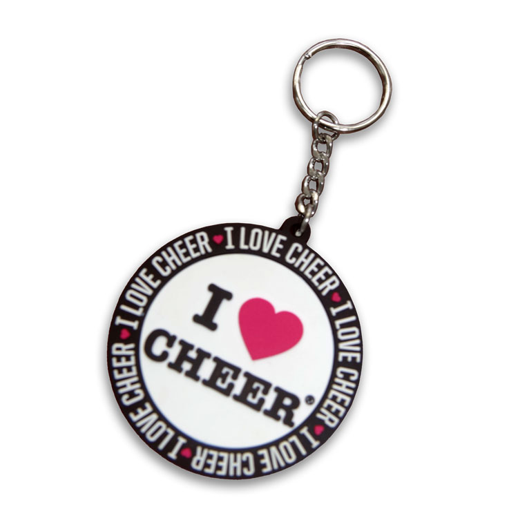 Custom Rubber Keyring - 2D Embossed