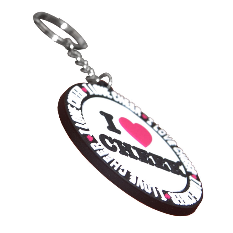 Custom Rubber Keyring - 2D Embossed