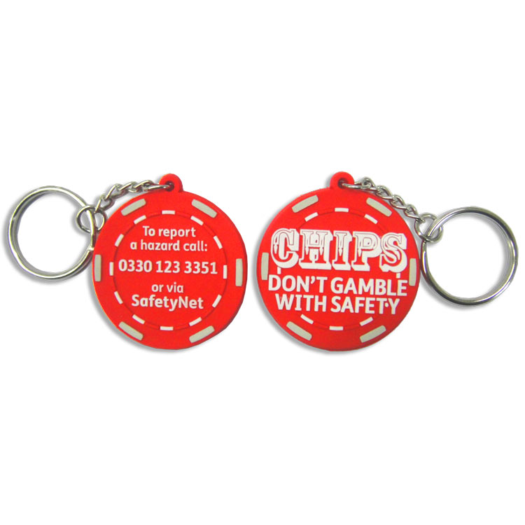 Double Sided Custom Rubber Keyrings